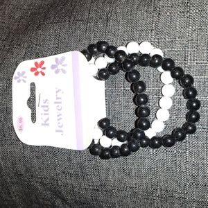 3 Piece Kids Faux Pearl Bracelet Set